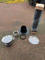 Dubbelwandige kachelpijp x toebehoren, Huis en Inrichting, Kachels, Ophalen of Verzenden, Zo goed als nieuw, Hout, Houtkachel