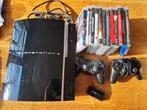 Playstation 3 + 2 controllers + 12 games, Met 2 controllers, 120 GB, Ophalen of Verzenden, Zo goed als nieuw