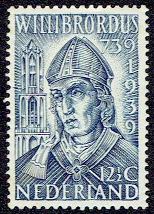 Nederland 1939, Willibrordus, 12½ cent., Postzegels en Munten, Postzegels | Nederland, Postfris, T/m 1940, Verzenden