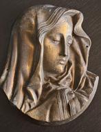 Koperen wanddecoratie. Hoofd van Maria. Hoogte is 16cm., Ophalen of Verzenden