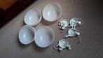 IKEA plafondlampen (4x), Huis en Inrichting, Lampen | Plafondlampen, Ophalen of Verzenden, Zo goed als nieuw, Kunststof