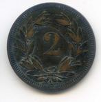 Zwitserland 2 Rappen 1851, Ophalen of Verzenden, Overige landen