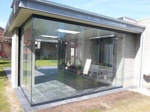 glazen deuren in uw veranda of terrasoverkapping, Doe-het-zelf en Verbouw, Glas en Ramen, Nieuw, Glasplaat, 160 cm of meer, 160 cm of meer