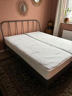 Compleet bed 160x200, Ophalen, Wit, Tweepersoons, Zo goed als nieuw