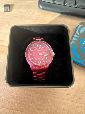 Roze Esprit Dameshorloge met Strass beschikbaar voor biedingen