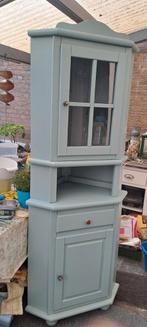 Grenen hoekkast, 2m hoog, Haps, Ophalen, Gebruikt, 200 cm of meer, Glas