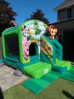 Compact en overdekt springkussen met glijbaan huren 4x3x3m, Ophalen, Nieuw