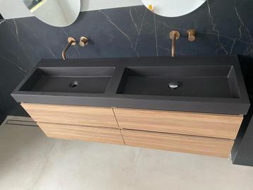 INK Momento wastafel 160 breed zwart beschikbaar voor biedingen