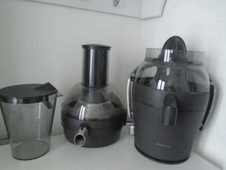 Philips Avance HR1870 Sapcentrifuge Juicer Zwart 2 in 1, Witgoed en Apparatuur, Juicers, Zo goed als nieuw, Sapcentrifuge, Elektrisch