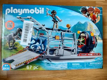 Playmobil Luchtkussenboot met dinokooi - 9433 Compleet! beschikbaar voor biedingen