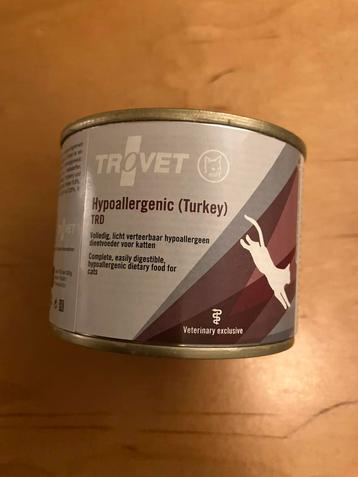 19 blikjes Trovet hypoallergeen kattenvoer kalkoen beschikbaar voor biedingen