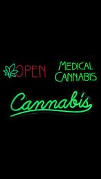 DIVERSE WIET/CANNABIS LED NEON SIGN, Verzamelen, Merken en Reclamevoorwerpen, Ophalen of Verzenden, Nieuw, Lichtbak of (neon) lamp