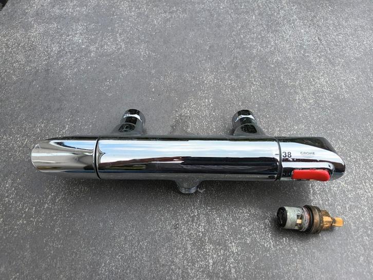 Grohe thermostaatkraan, Doe-het-zelf en Verbouw, Sanitair, Gebruikt, Douche, Chroom, Ophalen