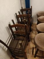 oude cafe stoelen, Huis en Inrichting, Ophalen, Gebruikt, Bruin