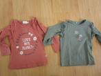 Feetje + Name it maat 74 - twee shirts met lange mouwen, Meisje, Ophalen of Verzenden, Zo goed als nieuw, Feetje + Name It