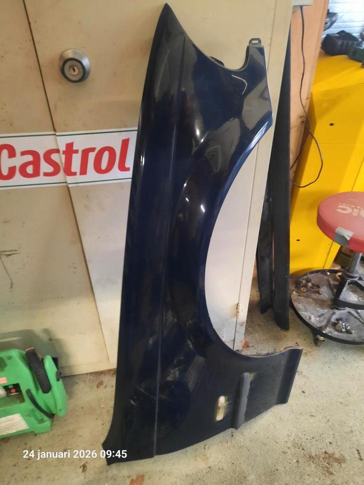 BMW E46 Voorscherm Orientblau - Pre-facelift, Auto-onderdelen, Carrosserie en Plaatwerk, Spatbord, BMW, Voor, Gebruikt, Ophalen of Verzenden