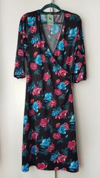 Zwarte King Louie crossdress rode en blauwe bloemen M (40), Maat 38/40 (M), Verzenden, Zwart, Zo goed als nieuw