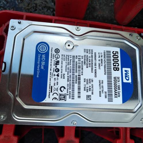 Western Digital Blue 500GB WD5000AAKX harde schijf, Computers en Software, Harde schijven, Gebruikt, Desktop, Intern, HDD, SATA