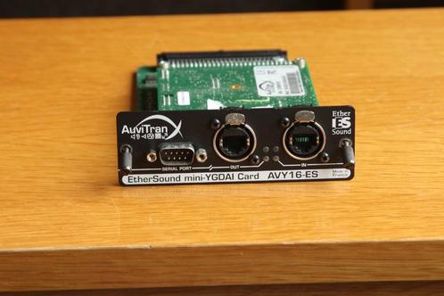 Auvitran AVY16-ES EtherSound Optiekaart, Muziek en Instrumenten, Mengpanelen, Gebruikt, 10 tot 20 kanalen, Ophalen of Verzenden