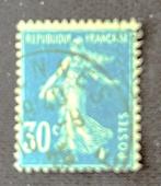 1924 Frankrijk Semeuse 30c Yvert 192 gebruikt, Verzenden, Gestempeld