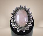Prachtige 925 zilveren ROZE KWARTS ring verstelbaar!, Verzenden, Ssiesvintagesieraden@gmail.com, Zo goed als nieuw, Ssies