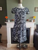 Betty Barclay diep donker blauw witte laagjes jurk 36 S, Maat 38/40 (M), Betty Barclay, Zo goed als nieuw, Knielengte
