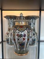 Petrus Regout - Vintage Vaas met Bloemmotief, Antiek en Kunst, Ophalen of Verzenden