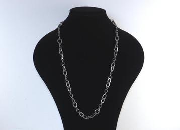 Brutalist modernistisch zilveren collier beschikbaar voor biedingen