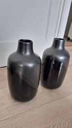 LIFESTYLE - set van 2 vazen, antraciet, Huis en Inrichting, Ophalen, Zwart, Aardewerk of Porselein, Zo goed als nieuw