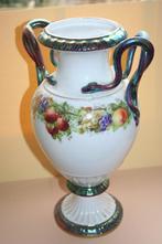 Empire stijl Meissen vaas met slangen en fruit motief 30 cm, Antiek en Kunst, Ophalen of Verzenden