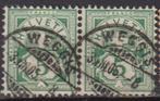 Zwitserland 1882 Telegraaf zegel in paar, Postzegels en Munten, Verzenden, Gestempeld