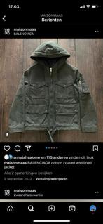 Balenciaga cotton coated and lined jacket, Kleding | Heren, Jassen | Winter, Groen, Maat 46 (S) of kleiner, Gedragen, Ophalen