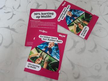 Kortingbon Atractiepark Walibi 30% 4p.geldig t.m.4 Jan 2026. beschikbaar voor biedingen