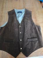 vintage gilet van echt leer! maat xxl, Kleding | Heren, Ophalen, Nieuw, Overige maten, Bruin