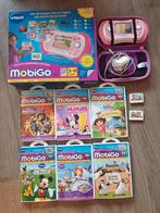 VTech MobiGo V2 Touch Learning System + Spelletjes, Ophalen of Verzenden, Zo goed als nieuw, Jongen of Meisje