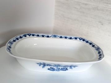 Antieke Teichert Meissen schaal zgan blauw wit blue onion beschikbaar voor biedingen