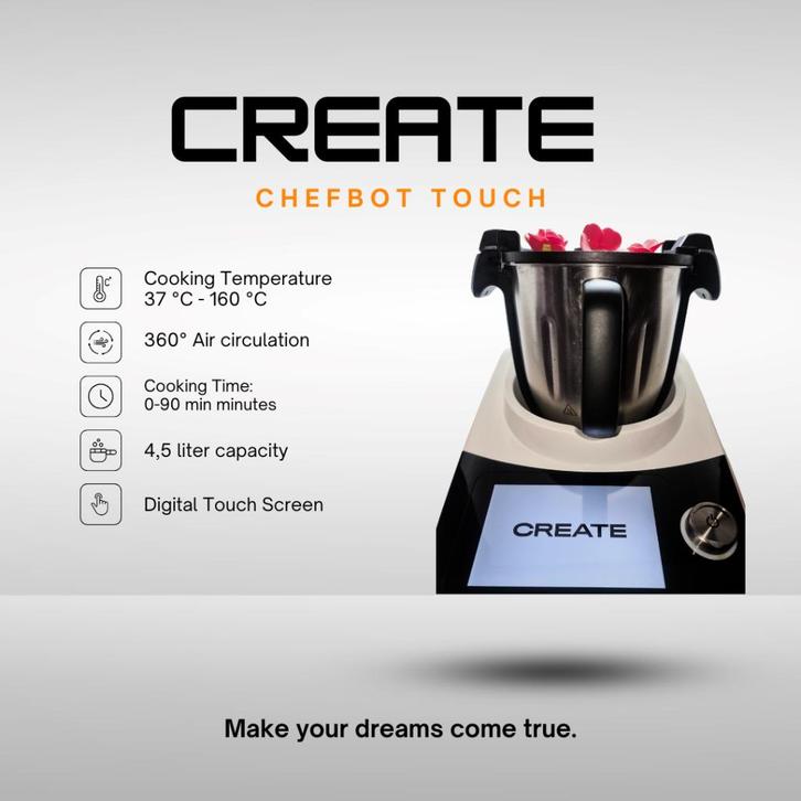 Create Chef Touch, Huis en Inrichting, Keuken | Potten en Pannen, Zo goed als nieuw, Pannenset, Rvs, Verzenden