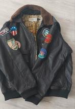 Leren jas, bruin XXL, Kleding | Heren, Ophalen of Verzenden, Gedragen, Overige maten, Bruin