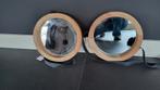 2 Ronde spiegels nieuw met prijskaartje, Ophalen of Verzenden, Nieuw, Metaal of Aluminium