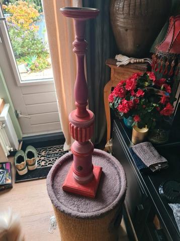 Vintage Houten Plantenstandaard / Sokkel beschikbaar voor biedingen