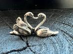 Zilveren miniatuur zwanen (liefde), Antiek en Kunst, Antiek | Goud en Zilver, Ophalen of Verzenden, Zilver