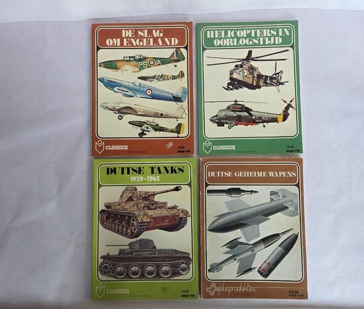 Plusproducties Classics - o.a Duitse Tanks 1939 - 1945  (4x), Boeken, Oorlog en Militair, Zo goed als nieuw, Landmacht, Tweede Wereldoorlog