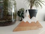 Houten bergjes decoratie, Ophalen, Gebruikt