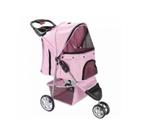 Hondenbuggy Kattenbuggy Honden & Katten Buggy Roze 3 Wielen
