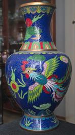 Cloisonné Vaas - Draak & Fenix, Antiek en Kunst, Ophalen of Verzenden