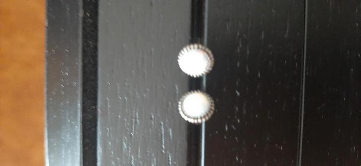 Parelmoer oorstekers, Sieraden, Tassen en Uiterlijk, Oorbellen, Zo goed als nieuw, Overige materialen, Ophalen of Verzenden