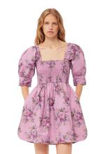 * GANNI 36 * Bloemenjurkje met pofmouwen. Nieuw € 245., Ganni, Nieuw, Ophalen of Verzenden, Roze