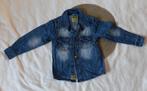 Denim blouse lange mouwen maat 98, Gebruikt, Overhemd of Blouse, Ophalen of Verzenden, Hema