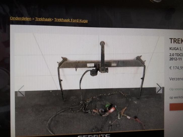 TREKHAAK  FORD KUGA 2008 TOT 2012, Auto-onderdelen, Overige Auto-onderdelen, Ford, Gebruikt, Ophalen of Verzenden