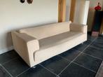 3 persoons bank, kleur linnen, Ophalen, Gebruikt, Driepersoons, 75 tot 100 cm